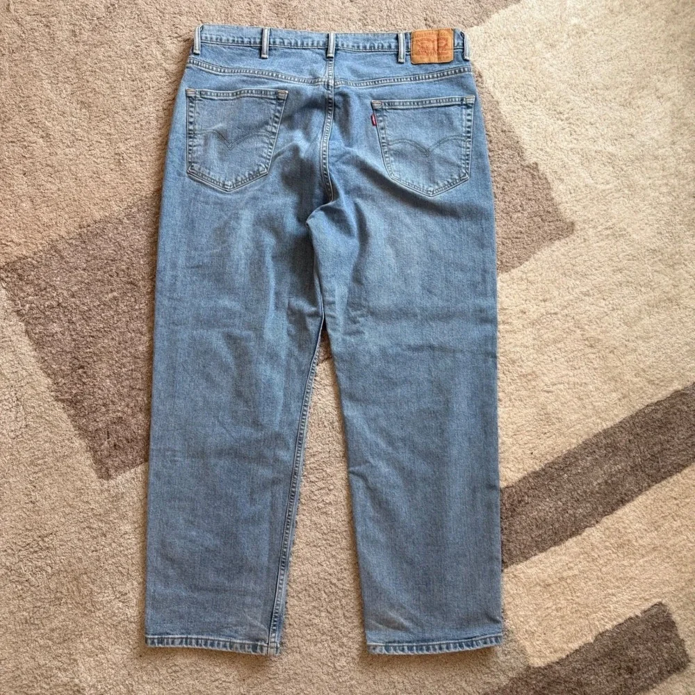 Levi's 550 Relaxed Fit Light Wash Denim Jeans Mens W40 L30 Blue‎ 722012-222